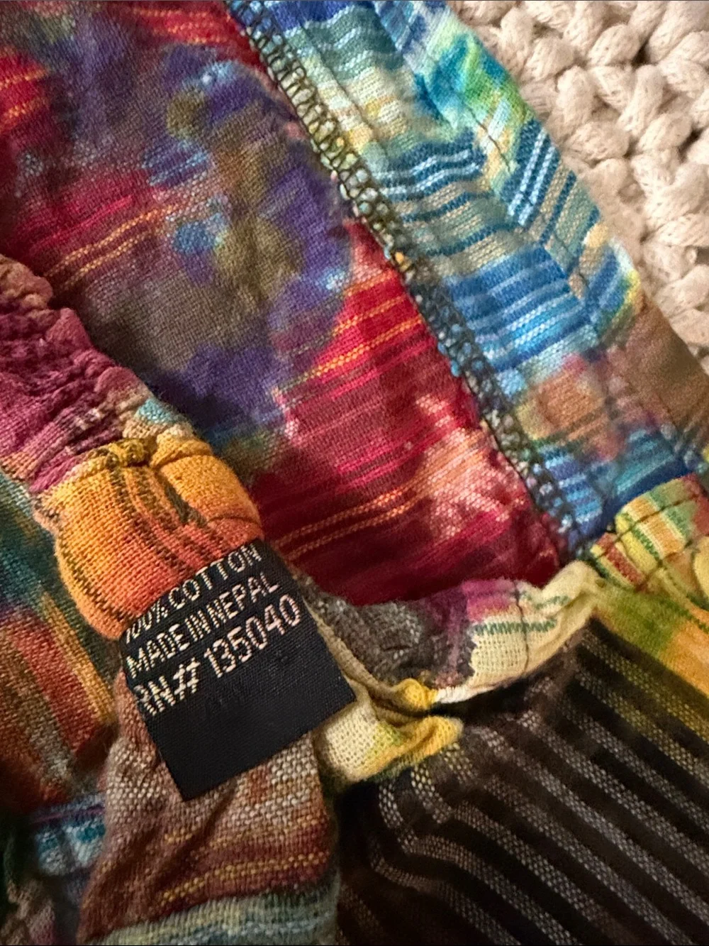 Boho Women Multicolor Tie-Dye Patchwork Headband